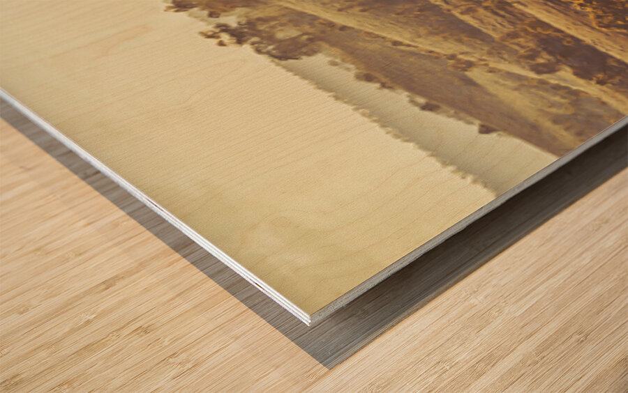 By Daylights Fade Wood print