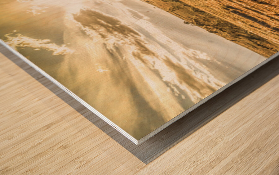 Golden Light Wood print