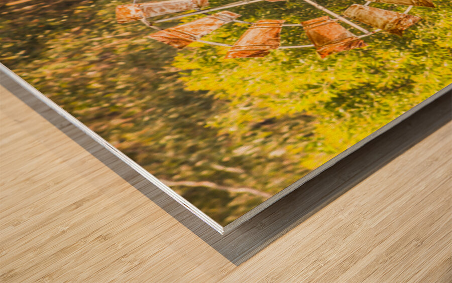 Old Water Windmill  Wood print