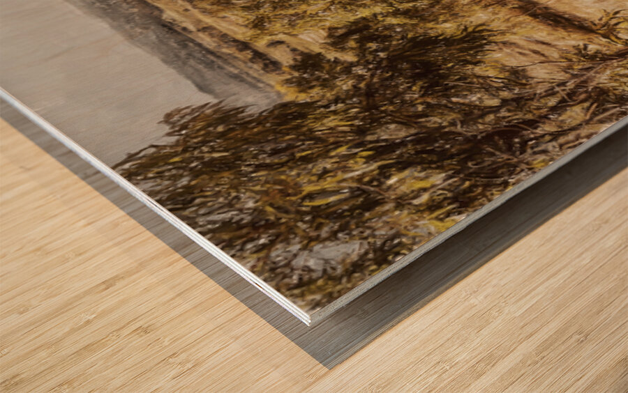 Branch Creek And Beyond Wood print