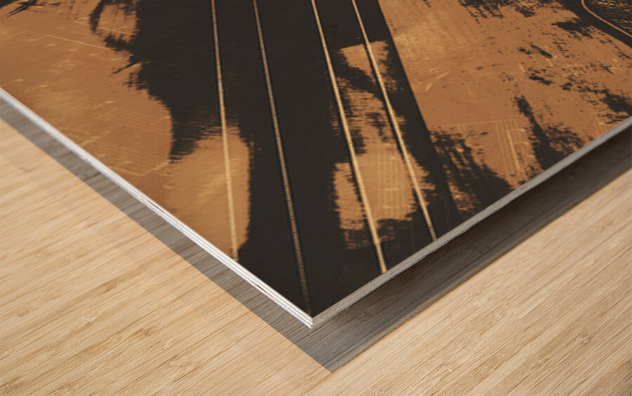 A Wooden Performance  Wood print