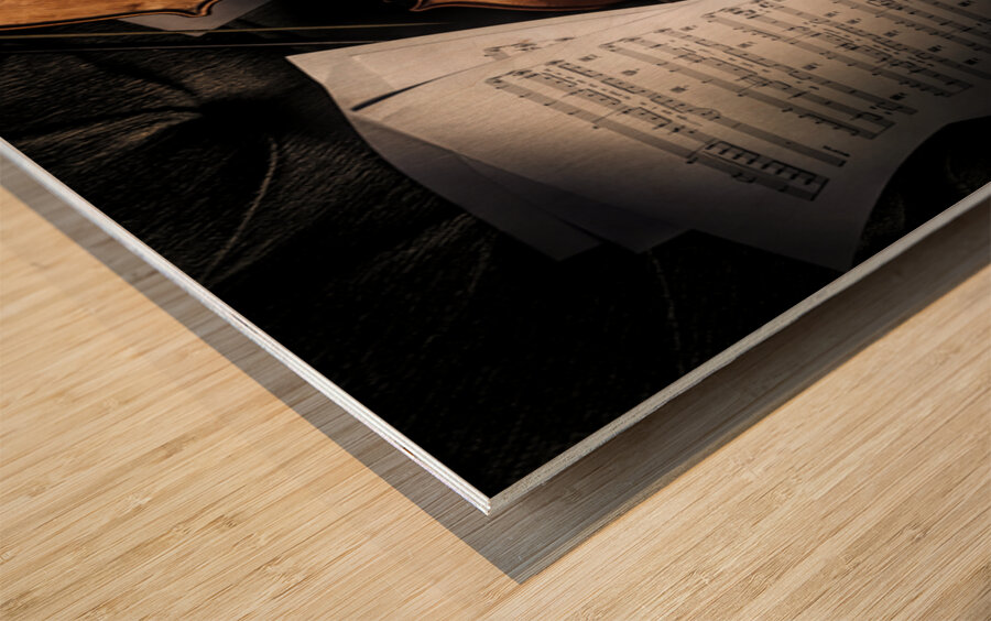 Music Lounge Wood print