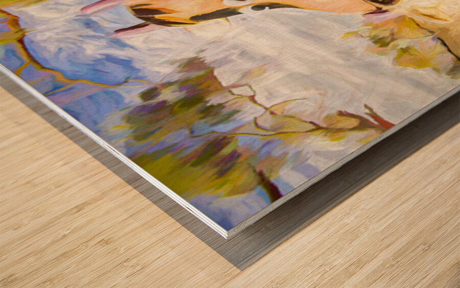 Friendly Farm Wood print