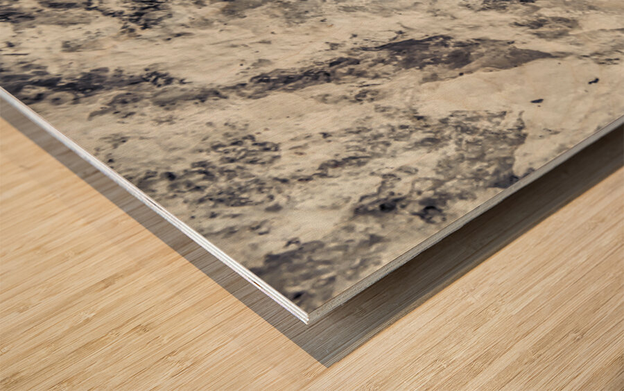 Quartz Waves Wood print