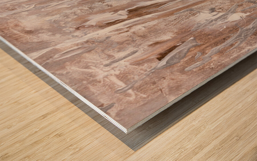 Abstract Vertices Wood print