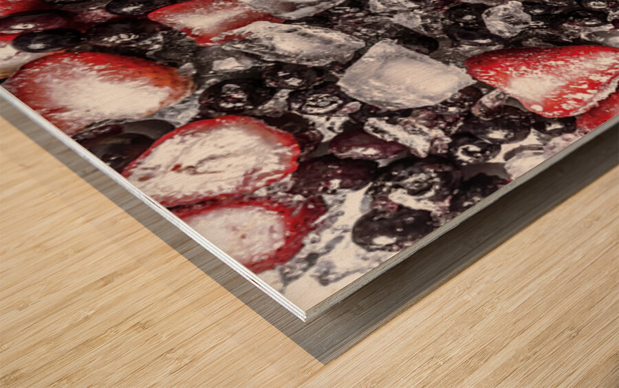 Berry Beverage Blend Wood print