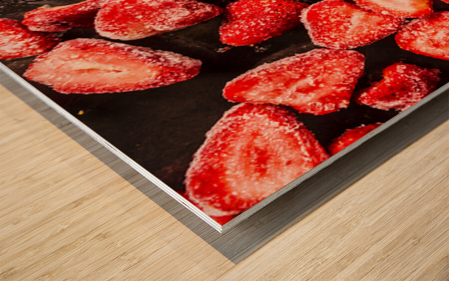 Sweet Strawberry Treats Wood print