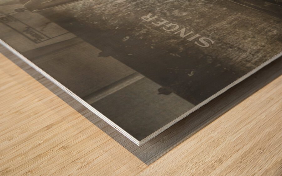 Set To Sew Wood print