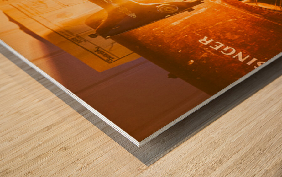 Old Stitch Industry Wood print