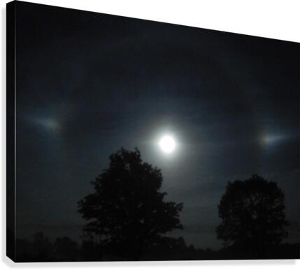 Full Moon Halo Canvas Print