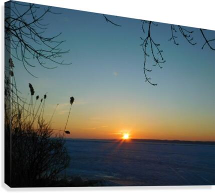 February Sunrise Canvas Print