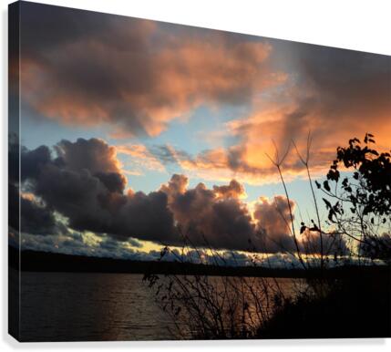 October Sunset Canvas Print