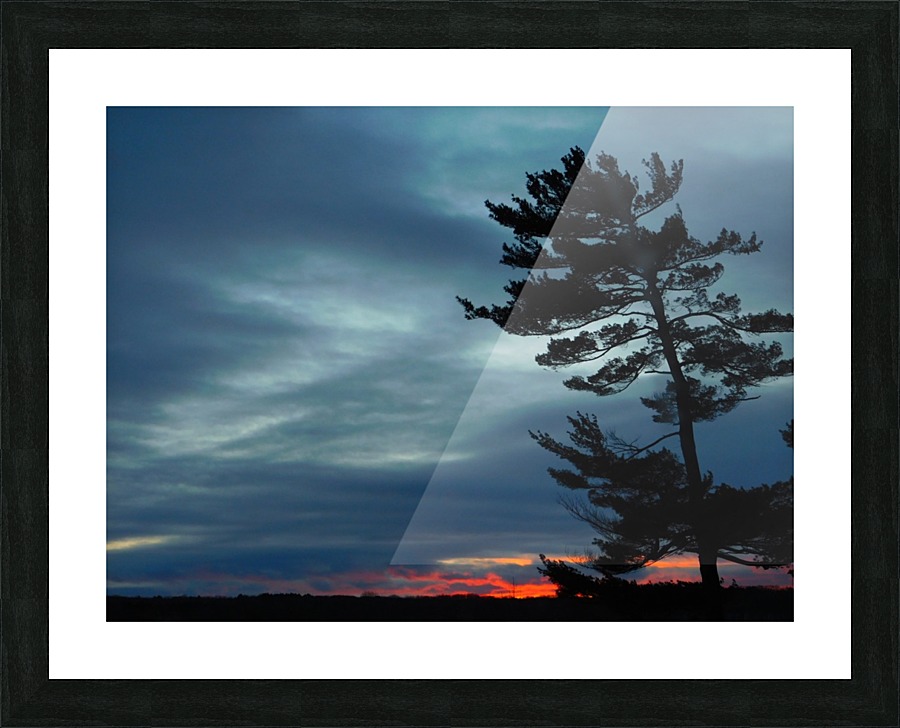 Frozen Bay Sunset Picture Frame print