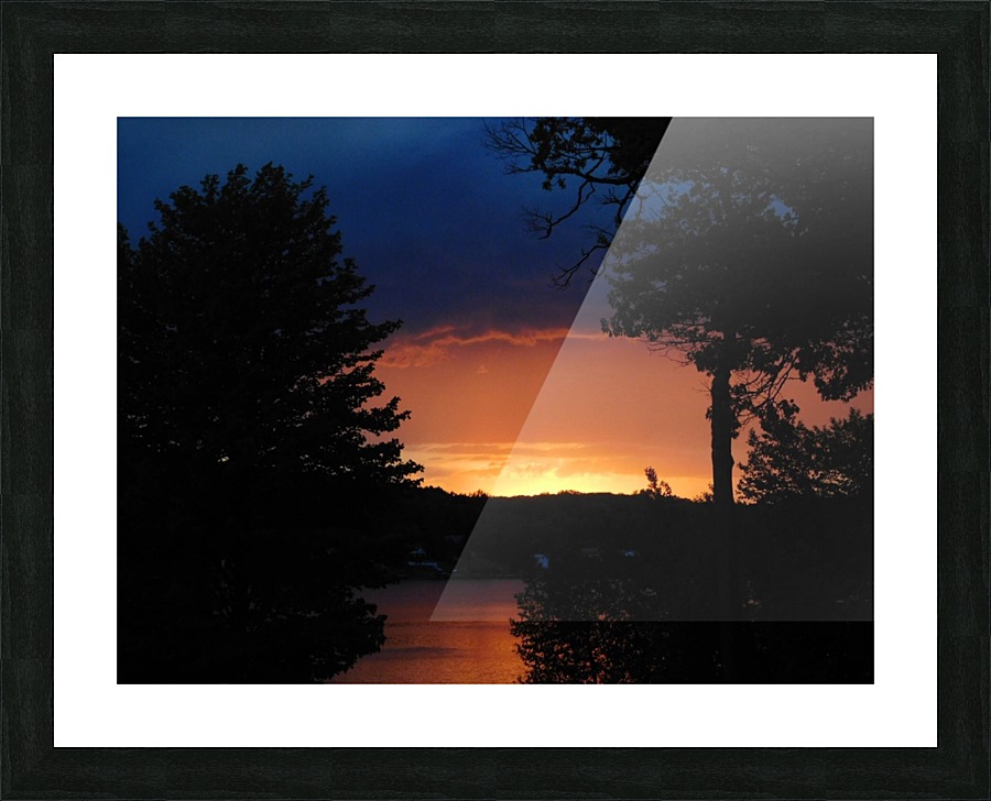 Sunset  down by the Bay Picture Frame print