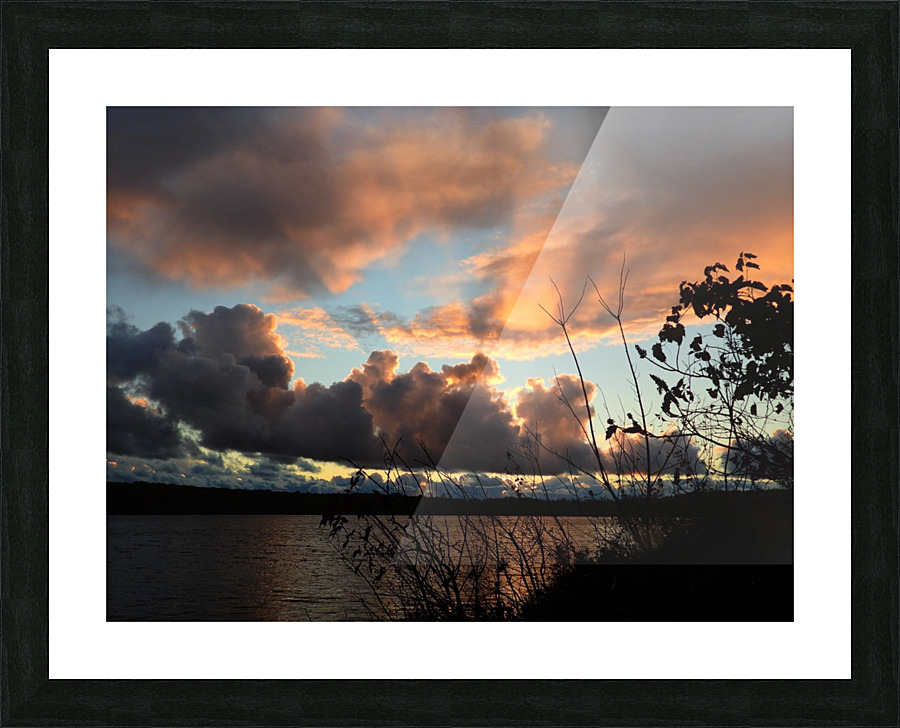 October Sunset Picture Frame print