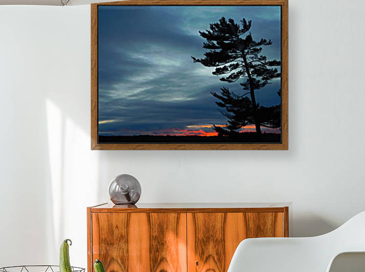 Frozen Bay Sunset Reproduction