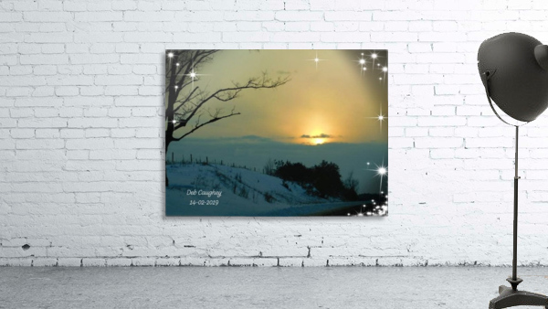 Cold Day Sunset Wall Preview