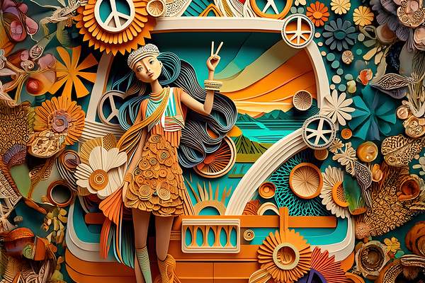 Groovy Wall Mural 2 Digital Download