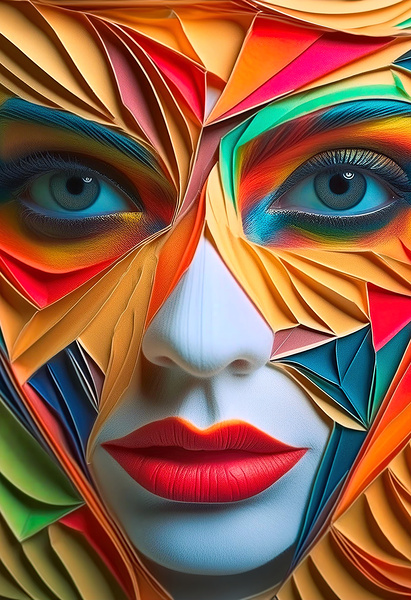 A womans face  8 Digital Download