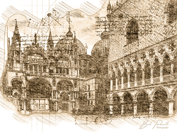 Architectural Drawings St Marc s Venice Digital Download