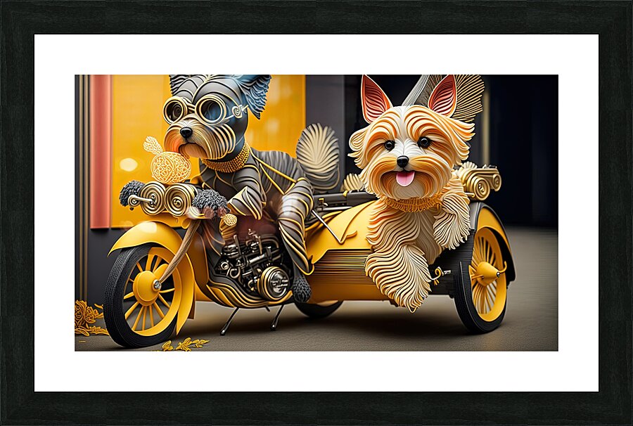 Groovy Motorcycle 1 6 Picture Frame print