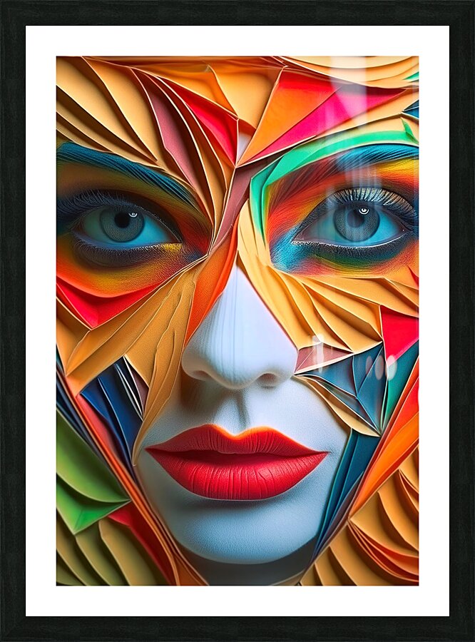 A womans face  8 Picture Frame print