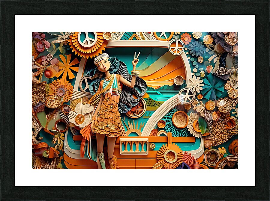 Groovy Wall Mural 2 Picture Frame print