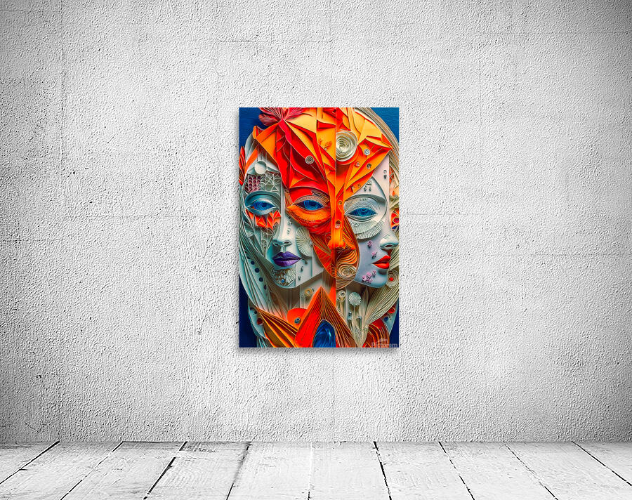 Abstract Women faces 4 Wall Preview