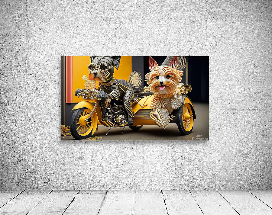 Groovy Motorcycle 1 6 Wall Preview