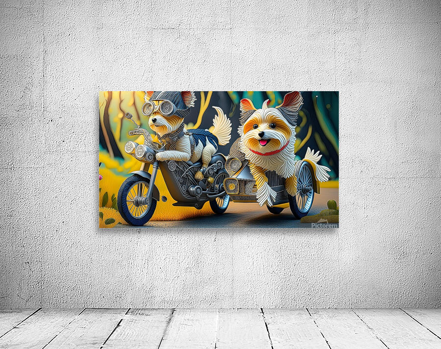 Groovy Motorcycle 1 4 Wall Preview