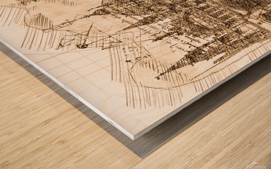 Architectural Drawings St Marc s Venice Wood print