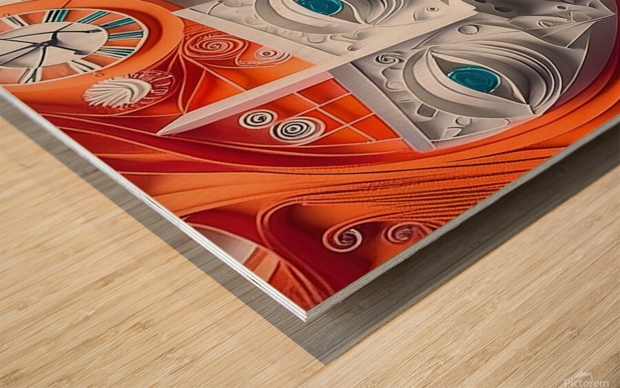 Digital 17 Wood print