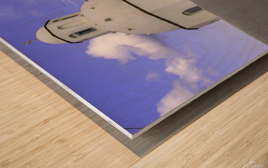 Santorini 3 Wood print