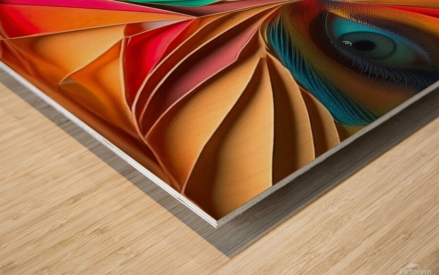 A womans face  8 Wood print