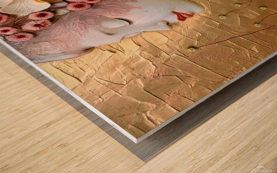 Womans face 13  Wood print