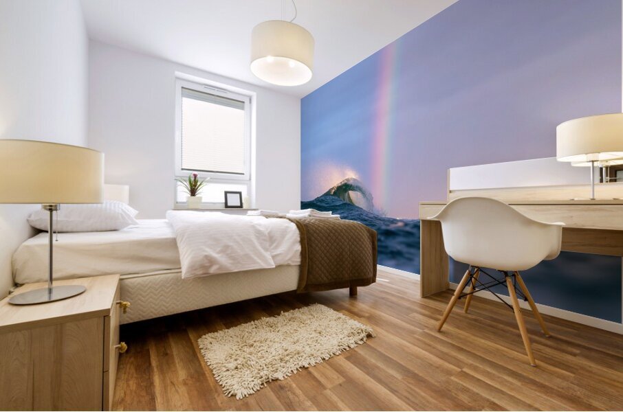 Rainbow Wave Mural print