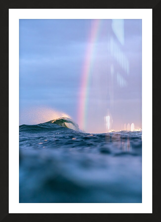 Rainbow Wave Picture Frame print