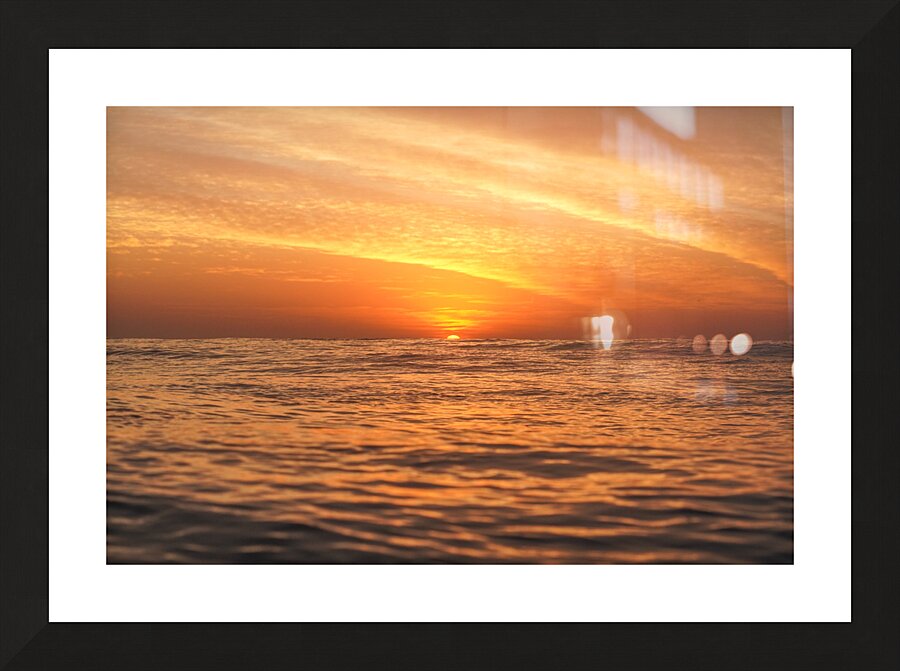 Ocean Sunrise Picture Frame print