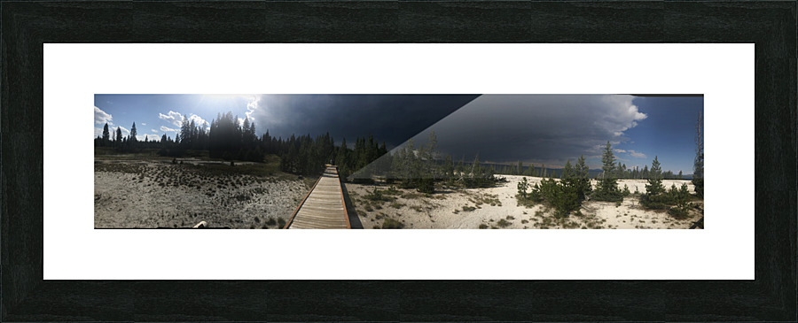 Stormy Trail Picture Frame print