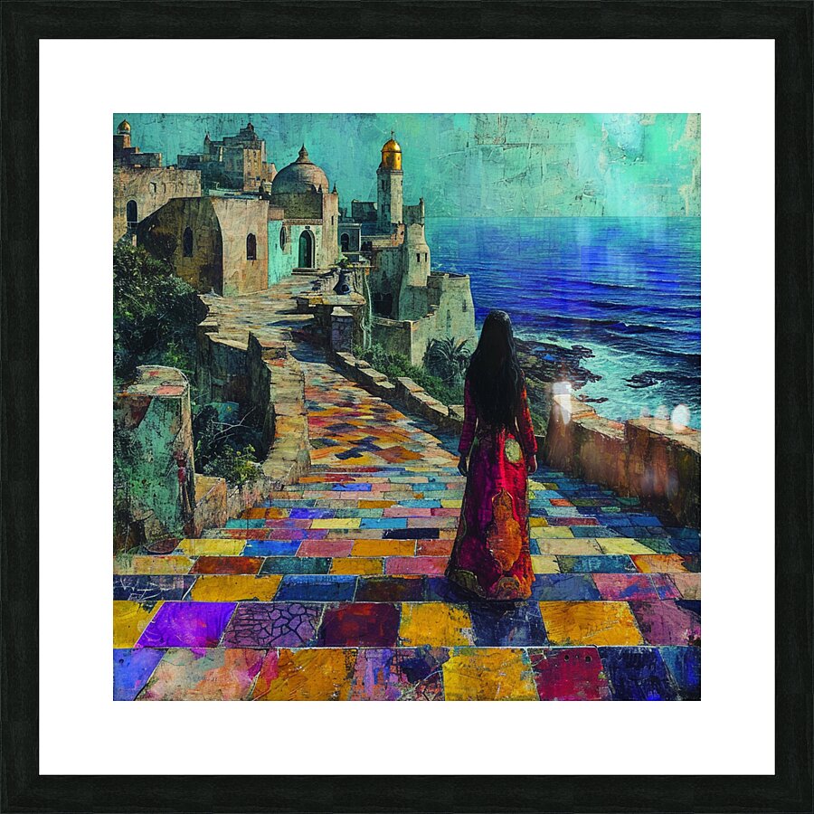 Ocean Gaze: Large Acrylic Art Deco Wall Art by Design Delight Picture Frame Printing