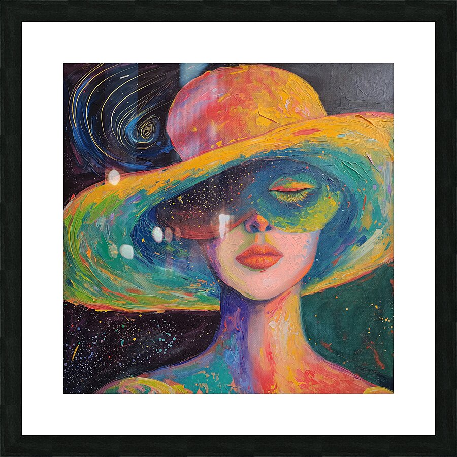Stellar Hat: Large Acrylic Art Deco Wall Art by Design Delight Picture Frame Printing
