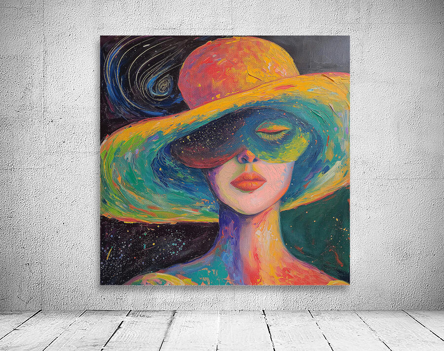 Stellar Hat: Large Acrylic Art Deco Wall Art by Design Delight Wall Preview