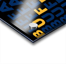 buffalo text Acrylic print
