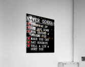 Rick Astley 55 Acrylic Print