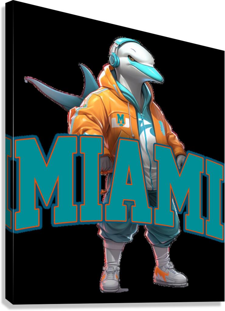 miami dolphins 8 Canvas Print