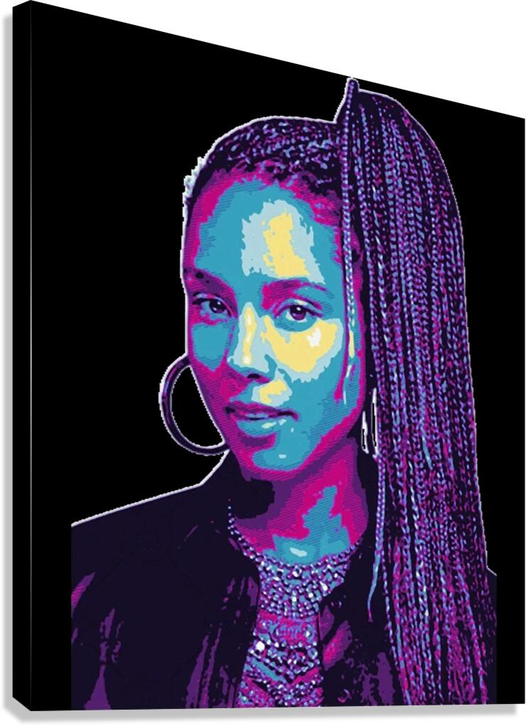 Alicia Keys 12 Canvas Print