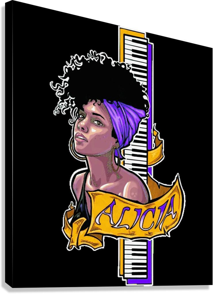 Alicia Keys 16 Canvas Print