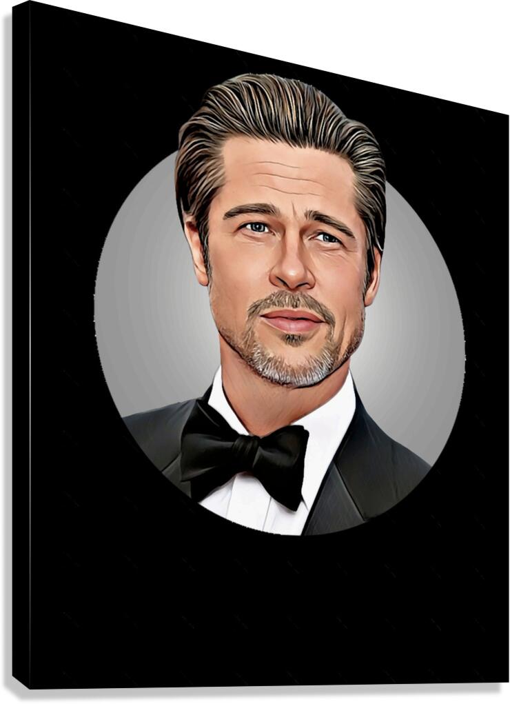 Brad Pitt 40 Canvas Print