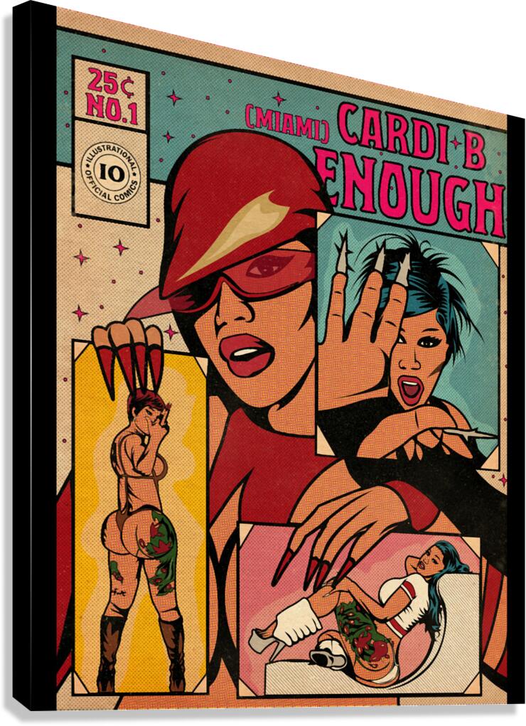 Cardi B 48 Canvas Print