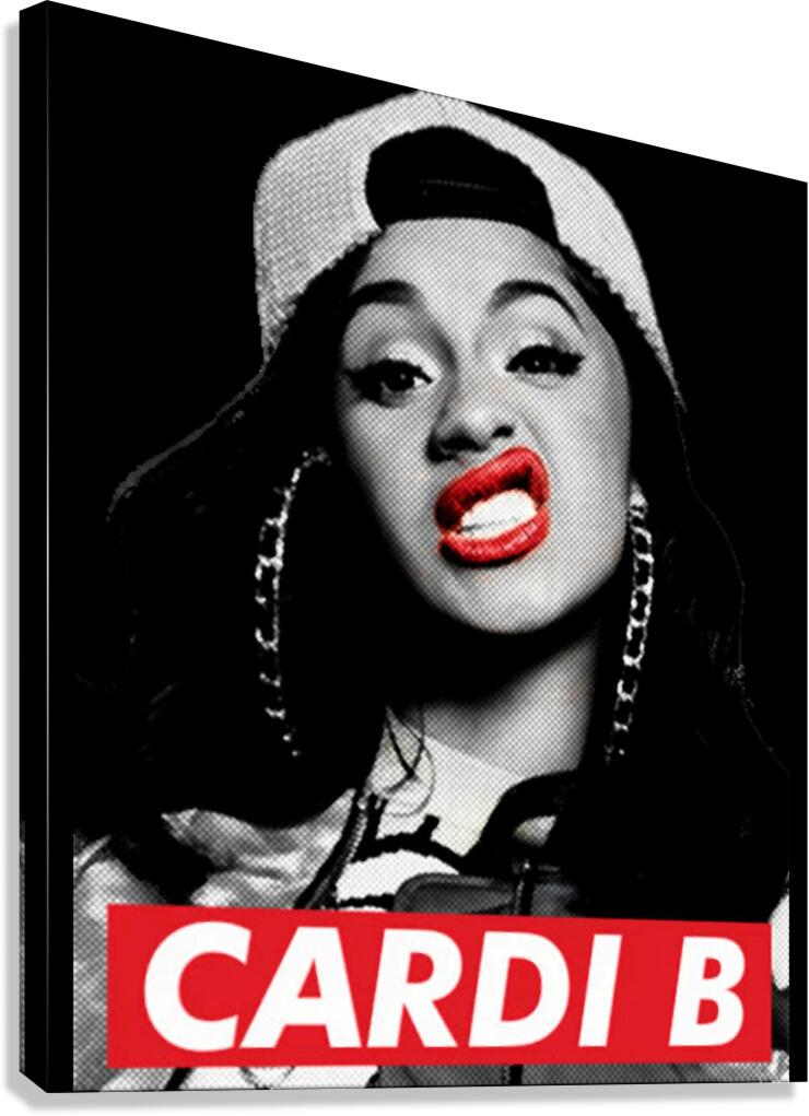Cardi B 50 Canvas Print